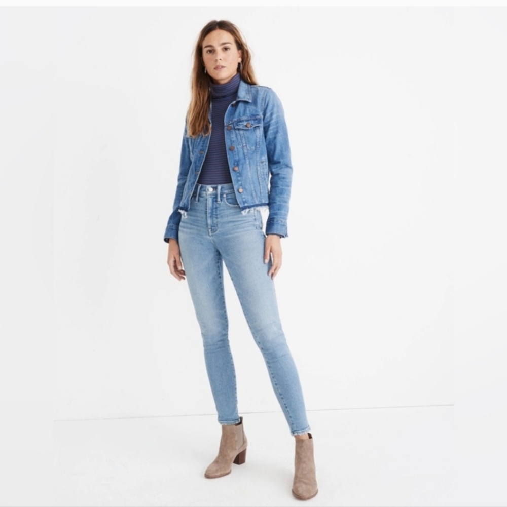 Madewell 10" High-rise Skinny Light Blue Jeans